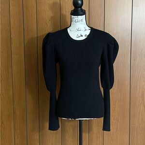 Jonathan Simkhai Mila Puff-Sleeve Sweater size L